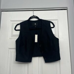 Banana Republic Black Cropped Vest